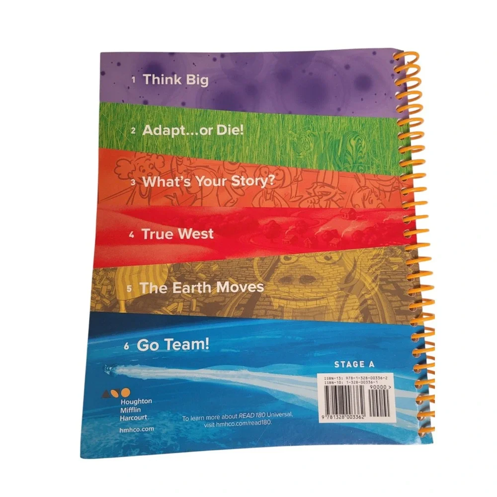 Read 180, Real Book, Student Workbook, Reading, Language, Learning Stage A